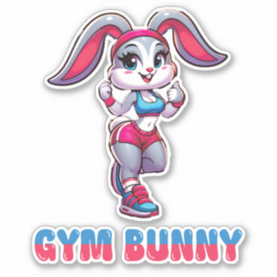 Sticker Gym Bunny