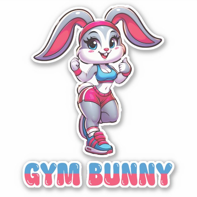 Sticker Gym Bunny (Devant)