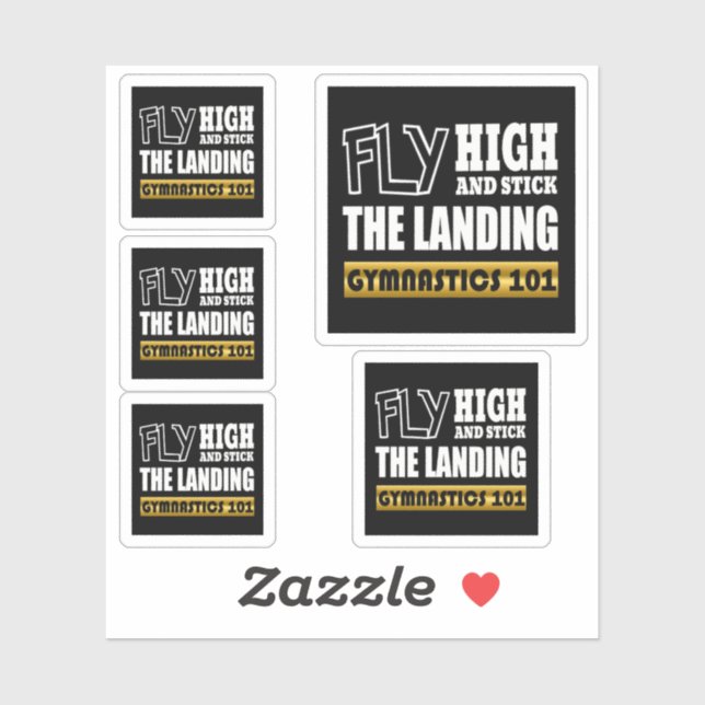 Sticker Gymnastique 101 Fly High - Bar Gymnaste (Feuille)