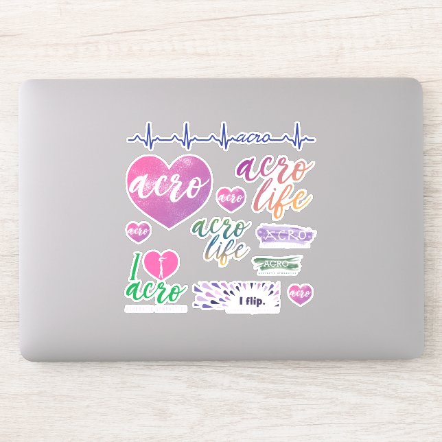 Sticker Gymnastique acrobatique Décalage de vinyle (Ordinateur)