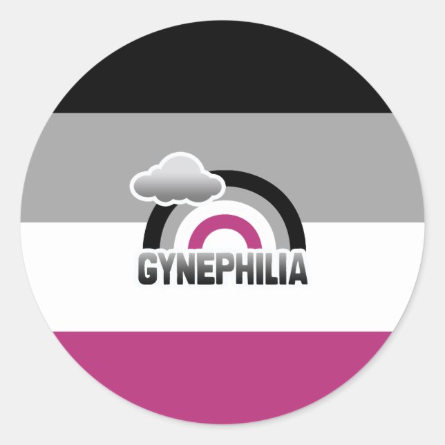 STICKER GYNÉPHILIE RAINBOW (Devant)