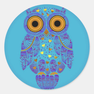 Sticker H00t Owl Blues