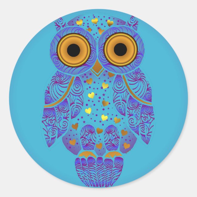 Sticker H00t Owl Blues (Devant)