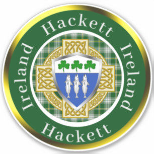Sticker Hackett Shield & Celtic Cross Personnalisé