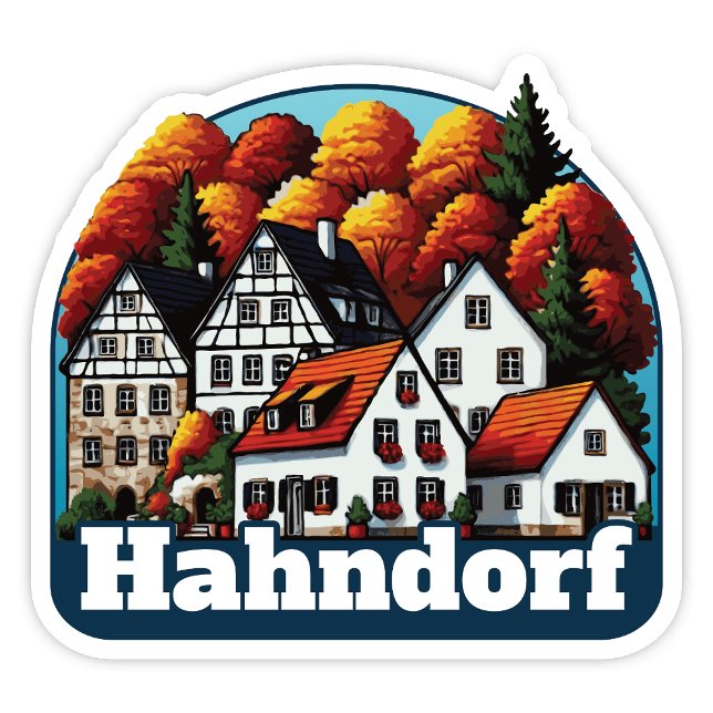 Sticker Hahndorf, SA (Hahndorf SA Sticker. Popular German themed town in South Australia.)