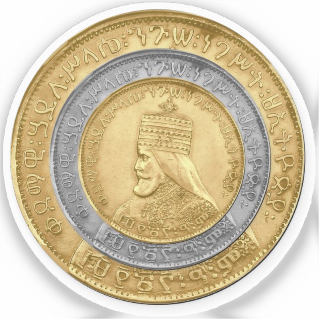 Sticker Haile Selassie I HIM Jah Rastafari Rasta Jah Bless (Recto)