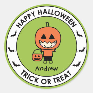 Sticker Halloween Bag Étiquette