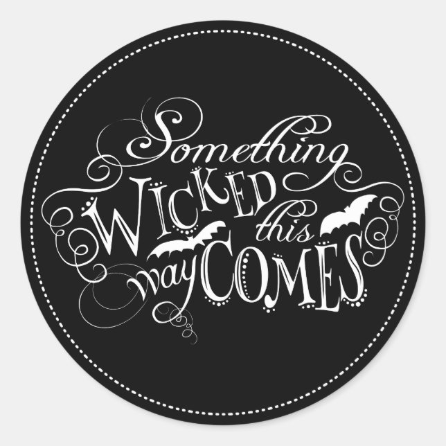 Sticker Halloween Chalkboard (Devant)