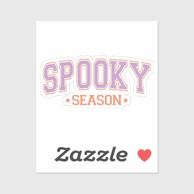Sticker Halloween de la saison éffrayante (Feuille)