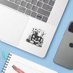 Sticker Halloween de livre