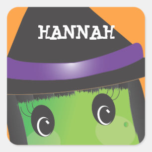 Sticker Halloween Éffrayant Personnalisé