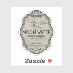Sticker Halloween Evil Moon Water Potion magique