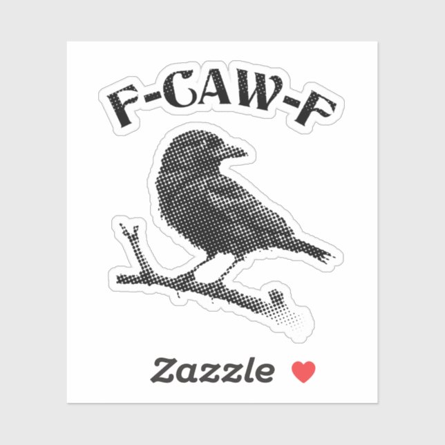 Sticker Halloween F-CAW-F du Corbeau (Feuille)