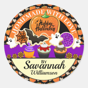 Sticker Halloween fait maison avec amour
