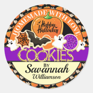 Sticker Halloween fait maison avec amour