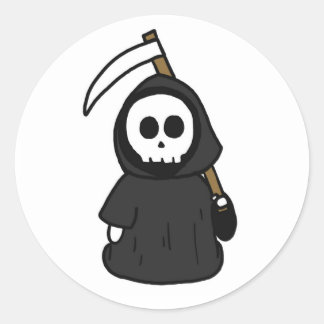 Sticker Halloween Grim Cute