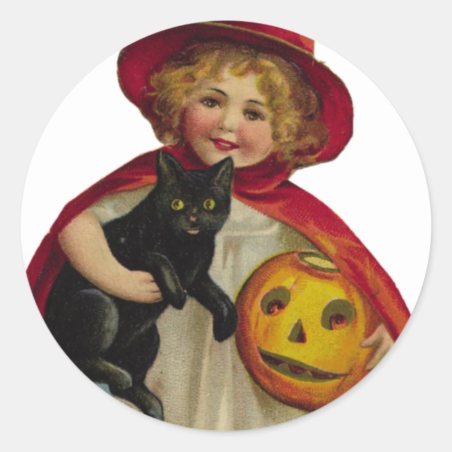 Sticker Halloween KRW Vintage Trick ou Traiteur (Devant)