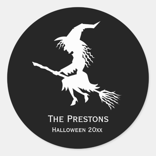 Sticker Halloween sorcière (Devant)