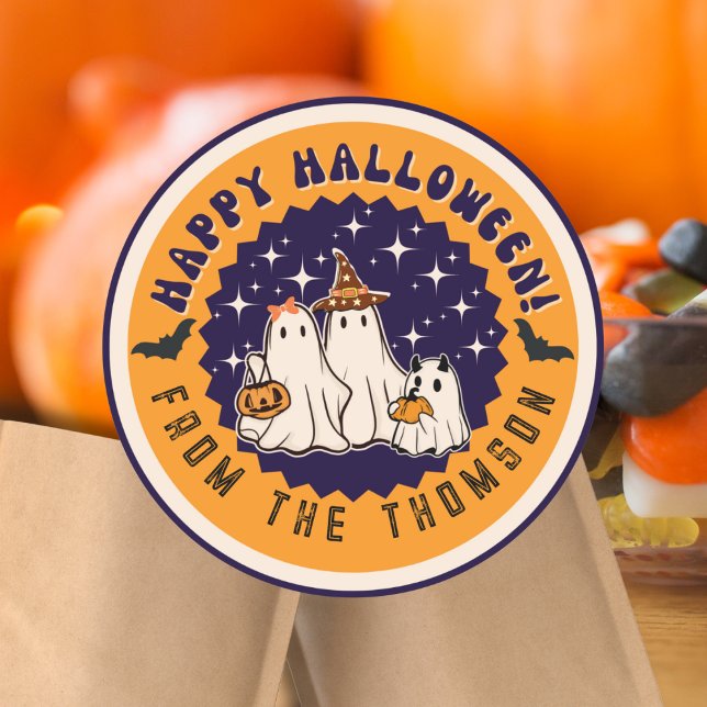 Sticker Halloween Super Ghost (Créateur téléchargé)