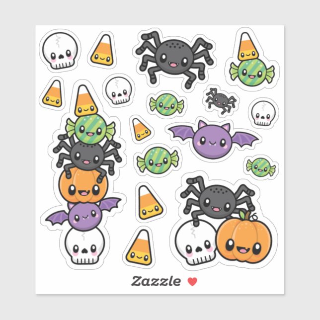 Sticker Halloween traite le vinyle (Feuille)