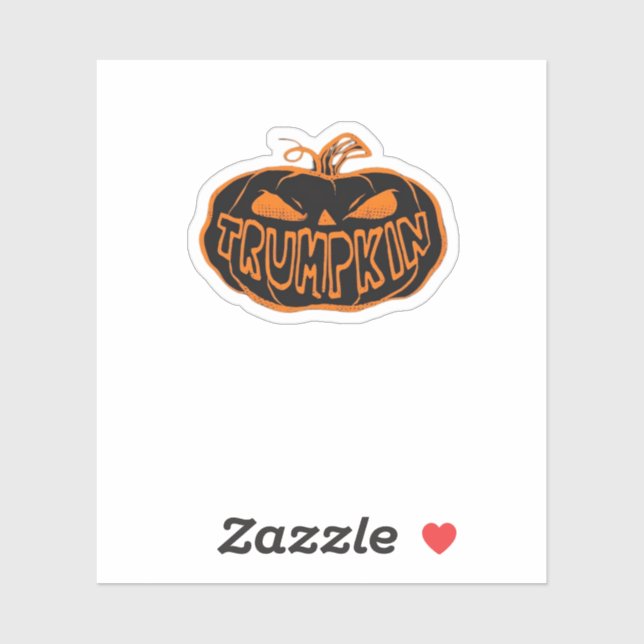 Sticker Halloween Trumpkin (Feuille)