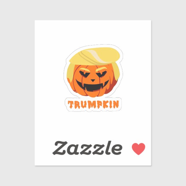 Sticker Halloween Trumpkin (Feuille)