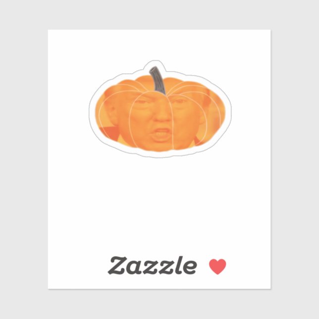 Sticker Halloween Trumpkin extra classique (Feuille)