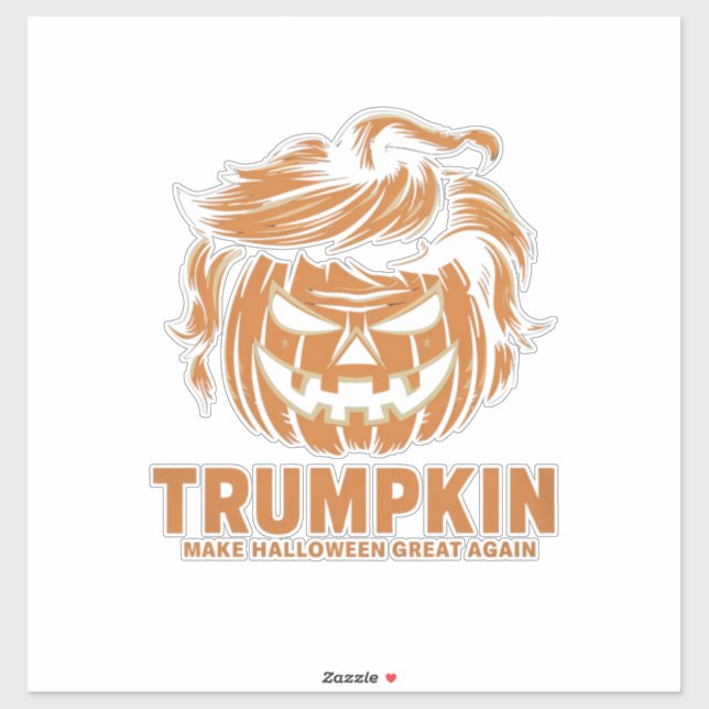 Sticker Halloween Trumpkin rendre Halloween grand à nouvea (Feuille)