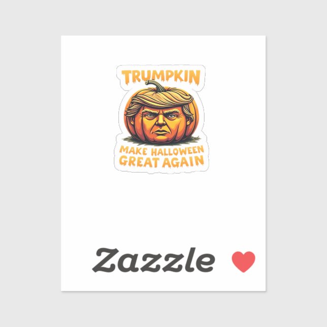 Sticker Halloween Trumpkin rendre Halloween grand à nouvea (Feuille)