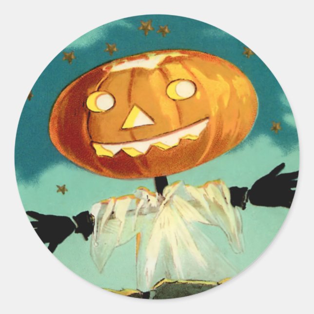 Sticker Halloween vintage (Devant)