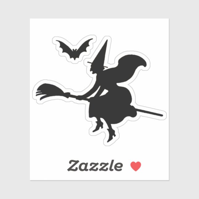 Sticker Halloween Witch (Feuille)
