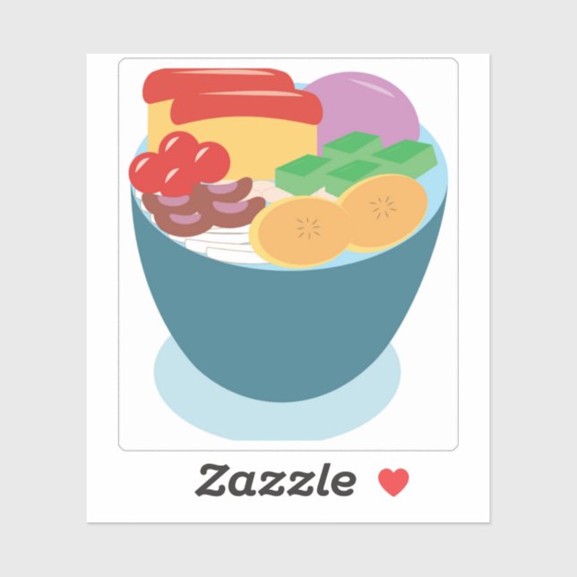 Sticker Halo-halo (Feuille)