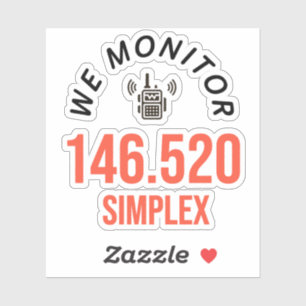 Sticker Ham Radio Simplex de deux mètres