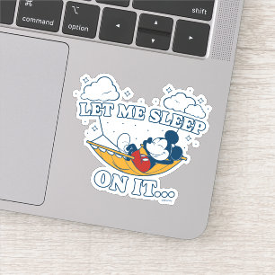 Sticker Hamac de Mickey Mouse "Laissez-moi dormir dessus…"