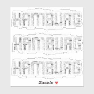 Sticker Hambourg Allemagne Trimestre Word Art Typographie