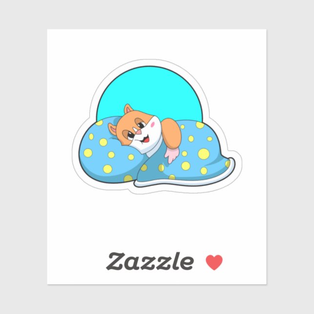 Sticker Hamster au coucher avec couverture.PNG (Feuille)