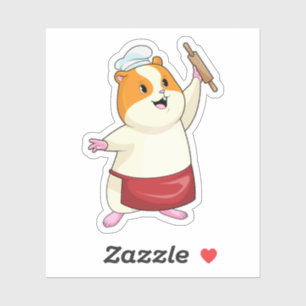 Sticker Hamster comme boulon avec broche à rouleaux