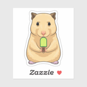 Sticker Hamster Popsicle