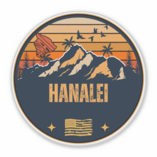 Sticker Hanalei, Hawaï