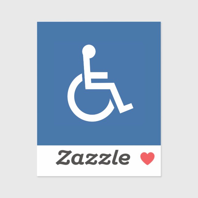 Sticker Handicapé (Feuille)