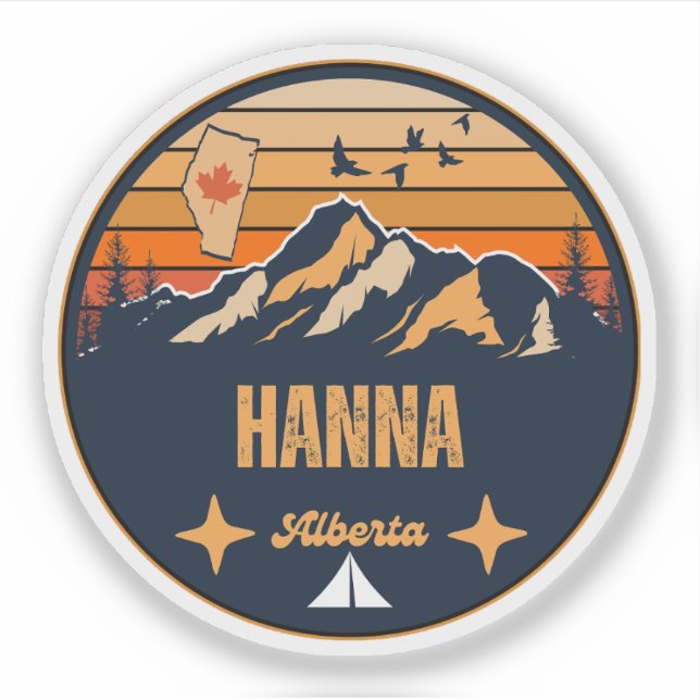 Sticker Hanna (Alberta) (Devant)
