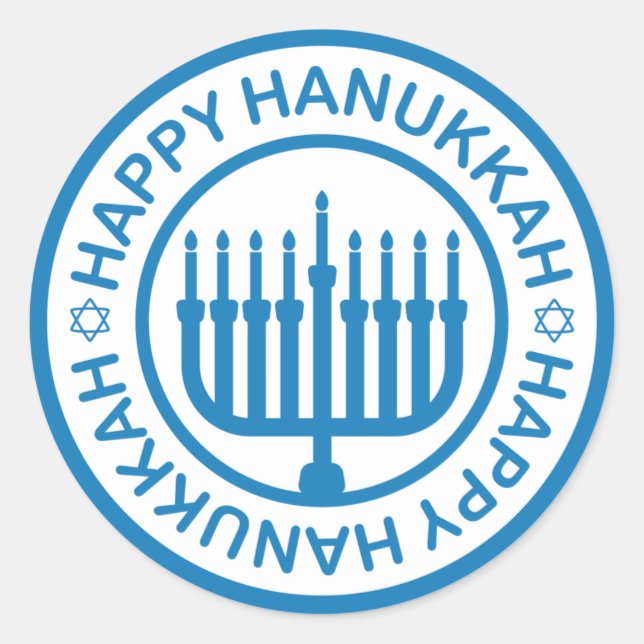 Sticker Hanoukka Menorah (Devant)