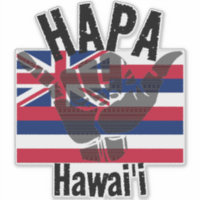 HAPA HAWAII TRIBAL HI Drapeau SHAKA