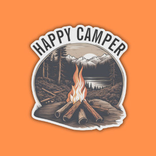 Sticker Happy Camper imperméable
