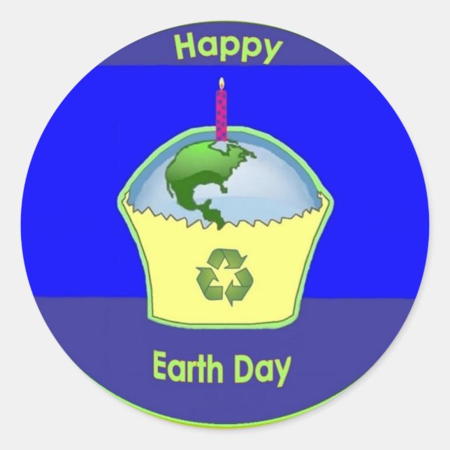 sticker - Happy Earth Day (Front)