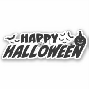 Sticker Happy Halloween Éffrayant