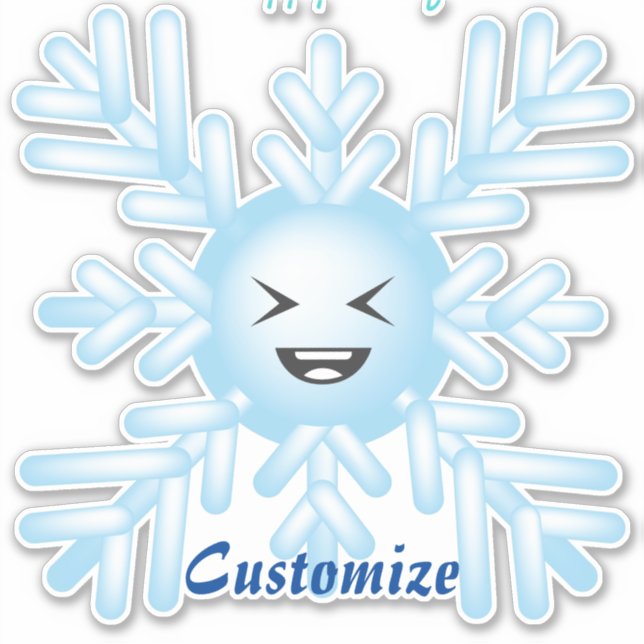 Sticker Happy Snowflake Emoticon Thunder_Cove (Devant)