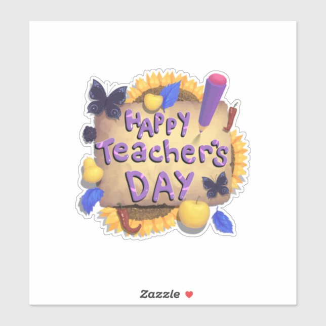 Sticker Happy Teachers Day (Sheet)
