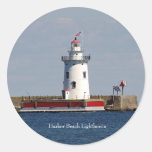 sticker Harbour Beach Lighthouse