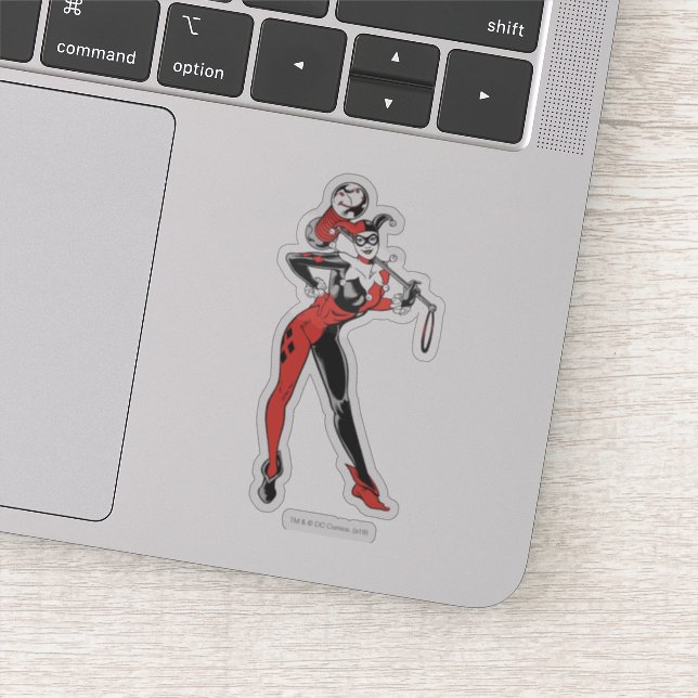 Sticker Harley Quinn Avec Mallet (Détail)